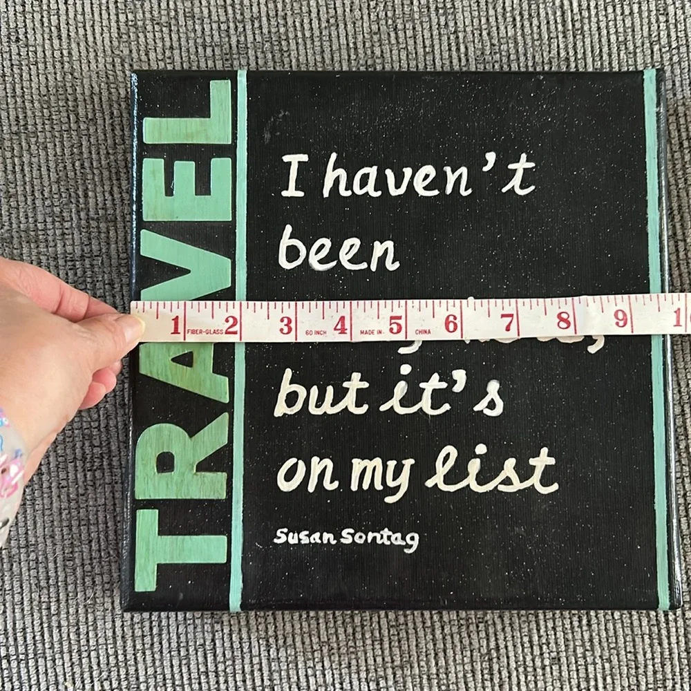 Travel Art I haven’t been everywhere, but it’s on my list wall decor canvas wrap